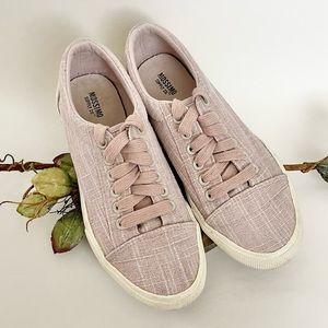 Mossimo Supply Co Women’s Tweed Pink Blush Sneakers Size 7 UC